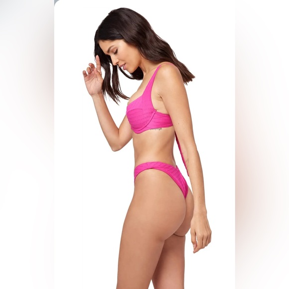 L*Space Chain Link Texture Camellia Bikini set, Medium, BRAND NEW, $203 - Picture 3 of 6